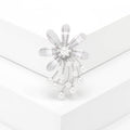 Alloy Pearl Acrylic Flower Brooch Pin For Fashion Apparel view 4