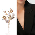 Alloy Butterfly Plum Branch Brooch Pin For Suits And Coats view 2