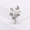Alloy Butterfly Plum Branch Brooch Pin For Suits And Coats view 4