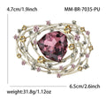 Alloy Crystal Starry Sky Brooch Pin For Suit Lapel Decoration view 6