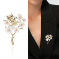 Alloy Owl On Plum Branch Brooch Pin For Coat Decoration view 2
