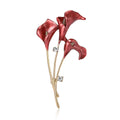 Alloy Enamel Tulip Brooch Pin For Shawls Cardigans And Apparel view 5