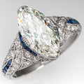 Fashion Commuter Women's Ring With Inlaid Marquise Large Zircon Stone, Elegant Finger Jewelry view 2