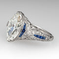 Fashion Commuter Women's Ring With Inlaid Marquise Large Zircon Stone, Elegant Finger Jewelry view 4