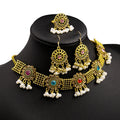 Bohemian Vintage Oval Crystal Rhinestone Pearl Tassel Gold Alloy Statement Jewelry Drop Earrings view 5