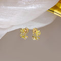Elegant Gold Alloy Heart Bow Pearl Studs With Pink Zircon Rhinestone And Pearl Sweet Fashion Earrings view 3