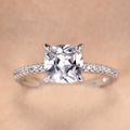 Cubic Zirconia Inlaid Wedding Ring For Women, European American Engagement Party Finger Ring view 6