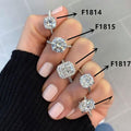 Cubic Zirconia Inlaid Wedding Ring For Women, European American Engagement Party Finger Ring view 1