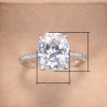 Cubic Zirconia Inlaid Wedding Ring For Women, European American Engagement Party Finger Ring view 5