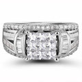 Wide Band Men's Wedding Ring With Full Arm Paved Zirconia Luxury Business Statement Finger Ring view 3
