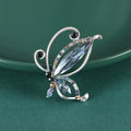 Alloy Rhinestone Butterfly Brooch For Evening Dresses And Suit Lapels view 2