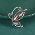 Alloy Rhinestone Butterfly Brooch For Evening Dresses And Suit Lapels view 1