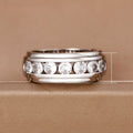 Cross Border Men's Wedding Ring, Light Luxury Hip Hop Zircon Index Finger Ring Jewelry view 4
