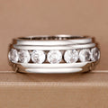 Cross Border Men's Wedding Ring, Light Luxury Hip Hop Zircon Index Finger Ring Jewelry view 2