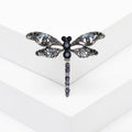 Vintage Alloy Rhinestone Dragonfly Brooch For Clothing Accessories view 4