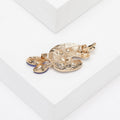 Alloy Enamel Artist Palette Brooch Pin With Rhinestone Fashion Accent view 4