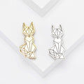 Stainless Steel Gold Fox Brooch Pin For Fashion Apparel view 1