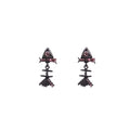 Sweet Cool Pink Zircon Bow Stud Drop Earrings For Women Elegant Alloy Silver Needle Niche Design Earrings view 5