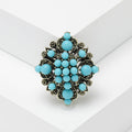 Vintage Alloy Geometric Brooch Pin For Bohemian Style Apparel view 6