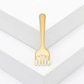 Stainless Steel Fork Brooch Pin For Anti Exposure Clothing Decoration view 4