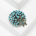 Alloy Vintage Rhinestone Brooch Pin For Middle Eastern Fashion Apparel view 4