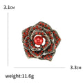 Alloy Pearl Blue Flower Brooch Pin For Vintage Suit Accessories view 5