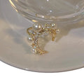 Zircon Pearl Star Moon Inlaid Ring For Women view 5