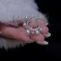 Zircon Pearl Star Moon Inlaid Ring For Women view 4