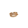Korean Light Luxury Zircon Multi Layer Open Ring For Women view 5