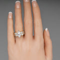Light Luxury Marquise Cubic Zirconia Engagement Ring For Women Popular Bridal Jewelry view 4