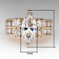 Light Luxury Marquise Cubic Zirconia Engagement Ring For Women Popular Bridal Jewelry view 5
