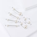 Alloy Pearl Safety Brooch Pin For Sweaters Shirts And Apparel view 4