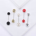 Alloy Pearl Safety Brooch Pin Set For Scarves And Suits view 2