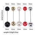 Alloy Pearl Safety Brooch Pin Set For Scarves And Suits view 5