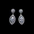 Luxury Full Marquise Zircon Drop Earrings For Women Elegant Commuter Style Jewelry view 3