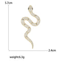 Copper Zircon Snake Brooch Pin For Suits And Unisex Accessories view 5