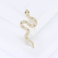 Copper Zircon Snake Brooch Pin For Suits And Unisex Accessories view 6