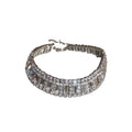 Full Rhinestone Alloy Ring Choker Necklace Minimalist Geometric Collarbone Chain view 5