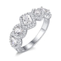 Luxury Women's Wedding Ring With Irregular Zircon, Niche Geometric Fashion Finger Jewelry view 1