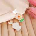 Cute Acrylic Cartoon Flower Stud Drops Fresh Daisy Rose Tulip Sunflower Girls Fashion Earrings view 4