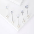 Metal Alloy Rhinestone Pearl Brooch Pin For Sweaters And Shirts view 3