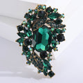 Alloy Crystal Glass Brooch Pin For Luxury Women's Apparel Accessories view 4