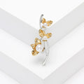 14K Gold Plated Pearl Flower Brooch Pin For Women’s Apparel view 2