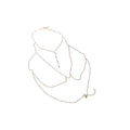 Fashion Rhinestone Beaded Alloy Chain Body Necklace, European American Geometric Chest Chain view 5