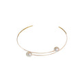 Korean Dongdaemun Faux Pearl Round Geometric Choker Necklace For Women Minimalist Fashion Jewelry view 5