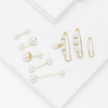 Pearl Metal Brooch Pin Buckle For Sweaters Shirts And Cardigans view 3