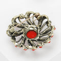 Alloy Rhinestone Bohemian Brooch Vintage Women Clothing Lapel Pin view 4