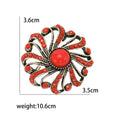 Alloy Rhinestone Bohemian Brooch Vintage Women Clothing Lapel Pin view 5