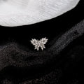 Elegant Korean Style Butterfly Wing Full Rhinestone Ear Cuff Clips Sweet Cool Zircon Ear Clip Earrings view 3
