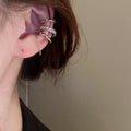 Rhinestone Zircon Three Piece Clip On Earrings For Women view 3
